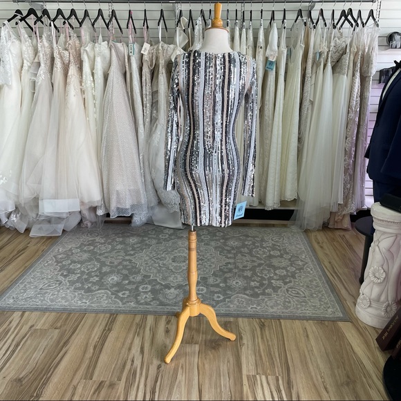 Fully Sequined Mini Dress - Picture 2 of 4